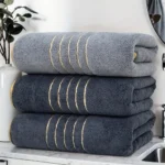 3pcs Ultra-Soft Coral Bath Towel Set Quick-Dry Luxury Spa Gym Towels Large Bath Sheets Lightweight Highly Absorbent