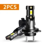 Powerful 1:1 H7 LED Headlight Bulbs 6000K 12V w/ 3570Chips for Car Headlamp Lights