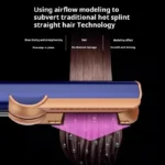 uper 2IN1 Cold/Hot Air Straightener with LCD Display Hair Straightener & Hair Dryer Styling Ions Iron Styling Straightener