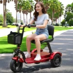 Powerful Adults Mobility Scooter Dual Motor Folding For Elderly 1000W48V Long Range Electric Tricycle For Old People