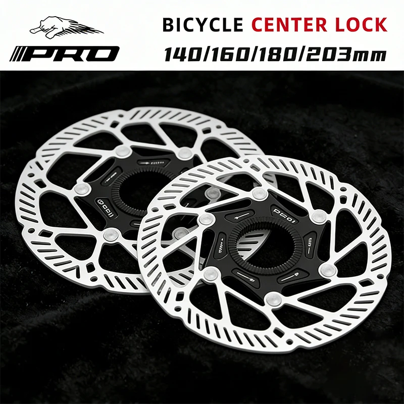 kf-S265c69fe243e48a7ac03c5a29256ac25m IIIPRO Center Lock Brake Disc 140/160/180/203mm Mountain Road Bike Brake Disc Rotor with Lock Ring MTB Hydraulic Brake Rotor - Image 1