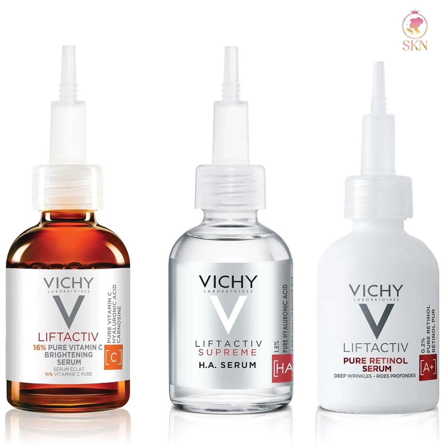 kf-S278662c1cb614cdd9d75a6ed13521514K Vichy LiftActiv Vitamin C Serum for Face Brightening Serum with Pure Vitamin C + Hyaluronic Acid + Vitamin E Reduces Fine Line - Image 1