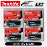 100% Original Makita battery,18V 6.0Ah rechargeable battery, replacing Makita BL1830B L1840B L1850B L1860B,power tool battery