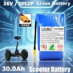 High-quality Rechargeable Lithium-ion Battery 36V 30Ah 10s2p for Electric Self-balancing Scooter, HoverBoard and Unicycle