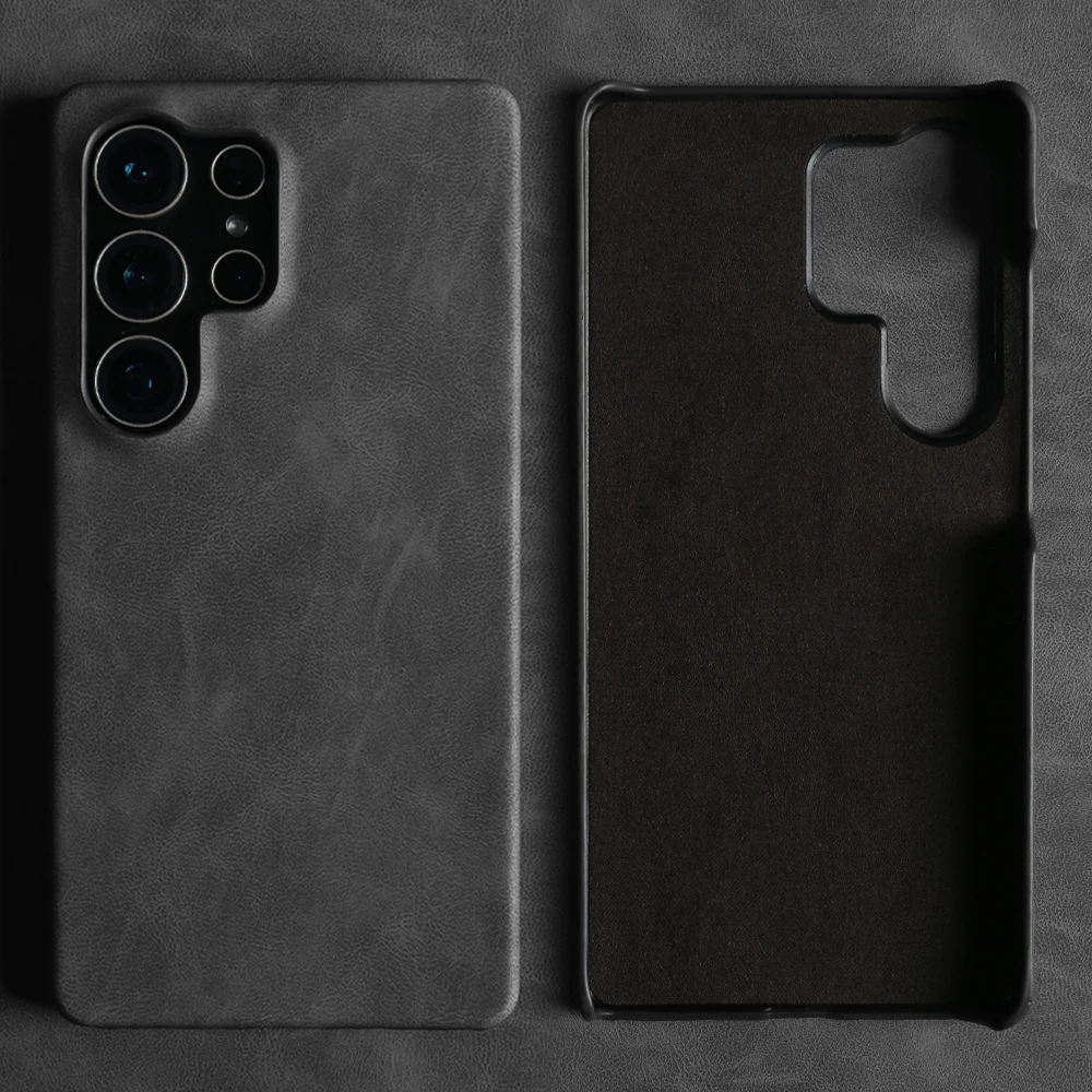 kf-S2de35ccc382c4a679a212a35701d78c6x Luxury Leather Shockproof Phone Case For Samsung Galaxy S26 S25 Edge S24 S23 Ultra S22 S21 Plus S20 FE Business Cover Fundas - Image 1