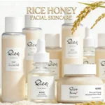 3pcs Rice Honey Facial Skincare Set Rice Extract Moisturizing Essence Facial Soothing Toner Honey Revitalizing Overnight Mask