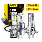 AUXITO 2025 NEW M6S 30000LM H7 H4 LED Lamp Canbus H1 H8 H11 9005 9006 HB3 HB4 9008 H13 LED Hi/Lo Beam Headlight Bulb White 2Pcs