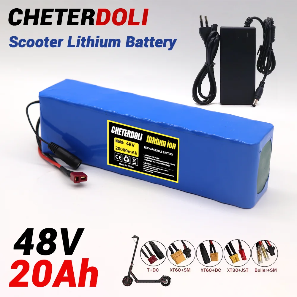 kf-S31c324e5881d4fcbbe29c835141205f8L 48V 20Ah Lithium-ion 13S3P Battery Pack 20000mAh with 250W 350W 500W 750W 1000W BMS for 54.6V E-bike Electric Bicycle Scooter - Image 1
