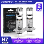XSTORM H7 LED Projector Lens 100W 30000LM double Lens H7 Headlight Canbus Car H4 Led Light Bulbs Turbo Lamp Motorcycle Lights ﻿