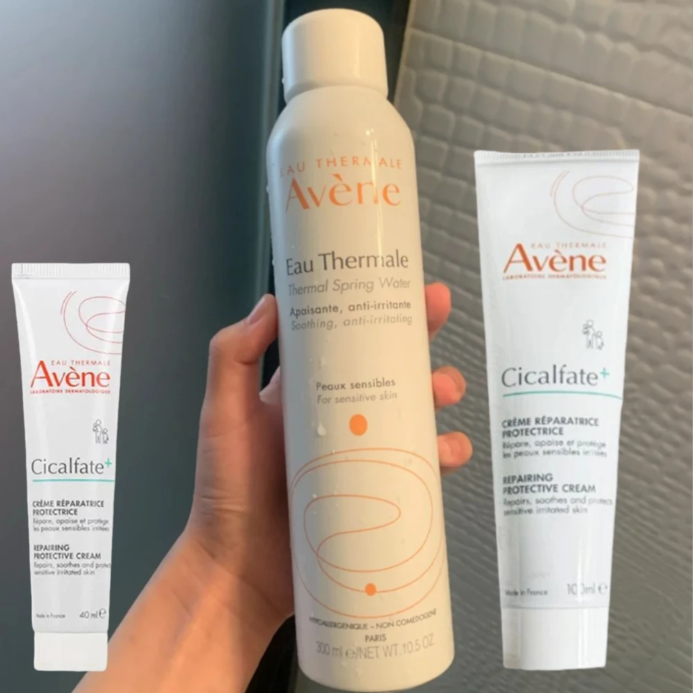 kf-S38ab6afda4654c94b1cb06799b2a5ca0L Avène Facial Skin Care - Repairing Protective Cream, SPF50+Sunscreen, Cleansing Gel, Nourish Lip Blam, Thermal Spring Water - Image 1