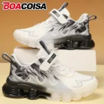 Kids Sneakers Sports Shoes for Boys Fashion Leather Children Breathable Comfort Shoes Casual Walking Outdoor Running Shoes