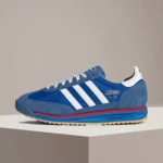 adidas Originals SL72RS Unisex Comfortable Anti-Slip Durable Low-Top Casual Sneakers Blue and White Colorway IG2132