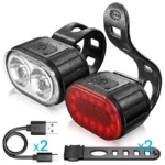 BUCKLOS Bike Light Set Rechargeable Rear Light Front Lamp Waterproof Riding Headlight USB MTB Taillight Led 1PC Cycling Parts
