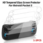 1-2 Pack Screen Protector For Retroid Pocket 5 Game Console Anti-Scratch HD Tempered Glass for Retroid Pocket G2 Accessories