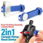 2in1 Bicycle Brake Pad Spreader Tool Durable Steel Rotatable Bike Oil Disc Piston Reset Hydraulic Brake Caliper Piston Extension