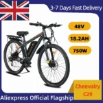 Cheevalry C29 adult E-bike 750W electric bicycle 48V 18.2Ah battery commute Electric Bike,29-inch Tire city ebike