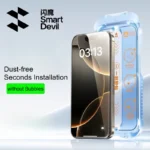 SmartDevil Dust-free Temperd Glass for iPhone 17 Pro 17 Air 16 Pro Max 15 14 13 HD Clear Screen Protector Film Anti-fingerprint