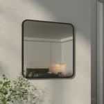 【Breeins】Modern Square Wall Mirror with Aluminum Alloy Frame Bathroom Decoration