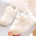2026 New Toddler Baby Kids Fashion Design Walking Shoes Sneakers White Non-slip Casual Shoes Boys Breathable Outdoor Board Shoes