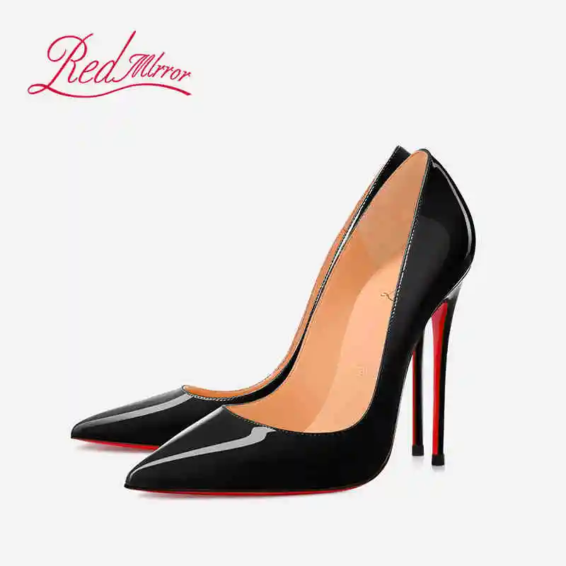 kf-S4da99cfb99b34aad95e40d9c7dff1b30q Black Women's elegant high heels Red Shiny Bottoms Luxury Brand Women heels 2025 trend Pointed Toe Sexy Party Pumps shoes Women - Image 1