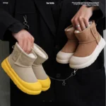 Children's Snow Boots 2025 Winter New Korean Version Boys' Velvet Thickened Boots Girls' Warm Cotton Boots