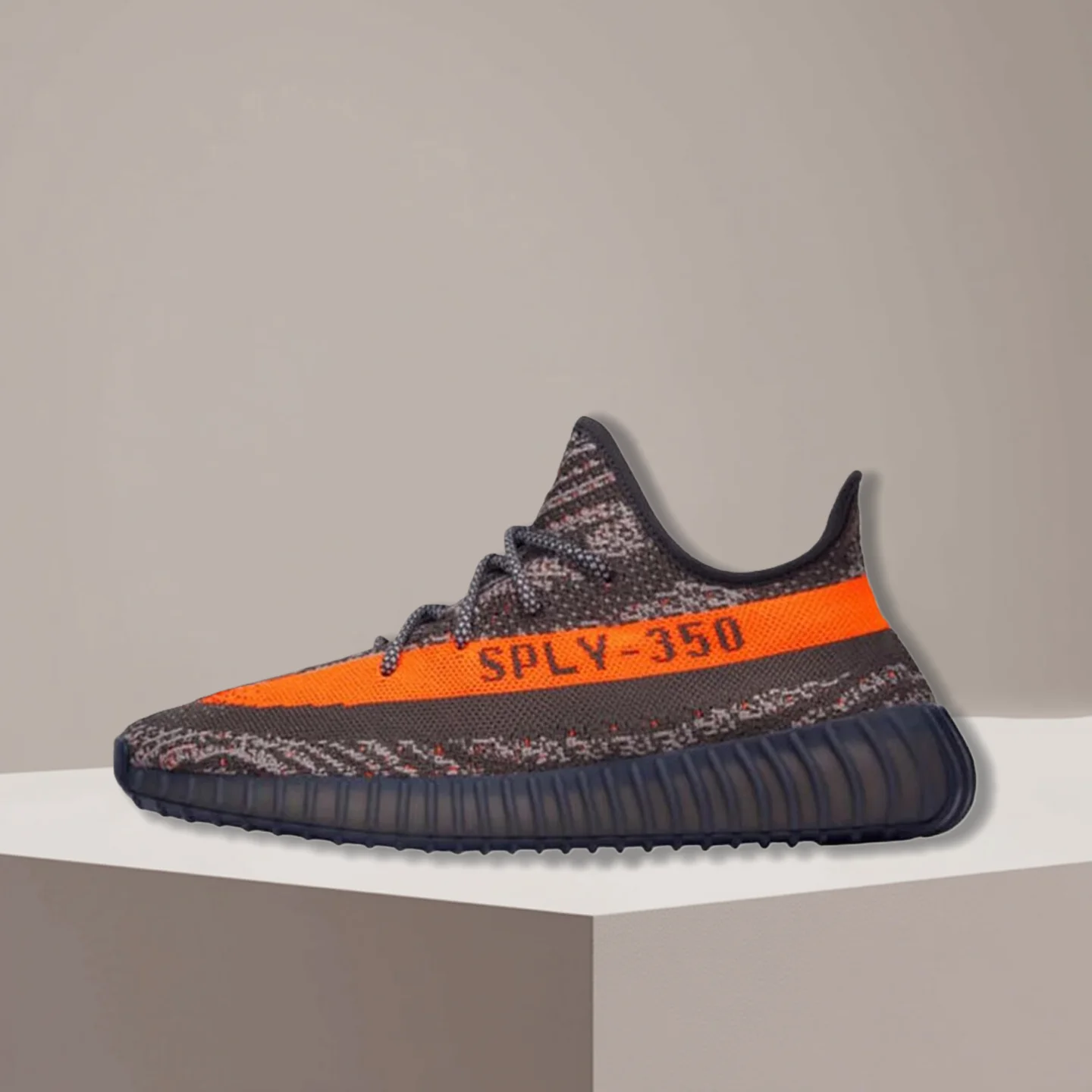 kf-S5194d4cac2bb47a983a4c4365f72683eC adidas Originals Yeezy Boost 350 V2 Grey Orange Unisex Low-Top Cushioned Running Shoes HQ7045 - Image 1