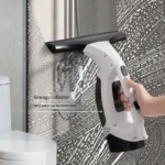 Multifunctional Electric Cordless Window Cleaner Machine White Cordless Rechargeable Automatic Portable Glass Cleaner Tools