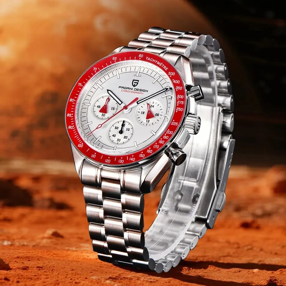 kf-S54364591ceaf4fd7bd069b012d2472bbk 2025 New PAGANI DESIGN AK Project Mars Men's Watches Luxury Quartz Watch Men AR Sapphire Speed Sport Chronograph Automatic Date - Image 1