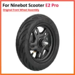 Original Front Wheel For Segway E2 Pro Electric Scooter Aluminum Alloy Wheel Hub 60/70-6.5 Vacuum Tire Assembly Parts