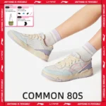 Li-Ning Women's COMMON 80S Lifestyle Shoes DUAL CUSHION Comfortable Rebound Soft Wearable LiNing Classic Casual Sneakers AGCV208