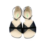 Tipsietoes Sprinng Summer 2025 Barefoot Genuine Leather Flat Sandals Women With Soft Sole Zero Drop Wider Toes Box LIght Weight