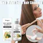 Rice Water Foam Hair Shampoo Oil Control Refreshing Volumizing Shampoo For Dandruff Removal Scalp Cleansing Hair Care Product
