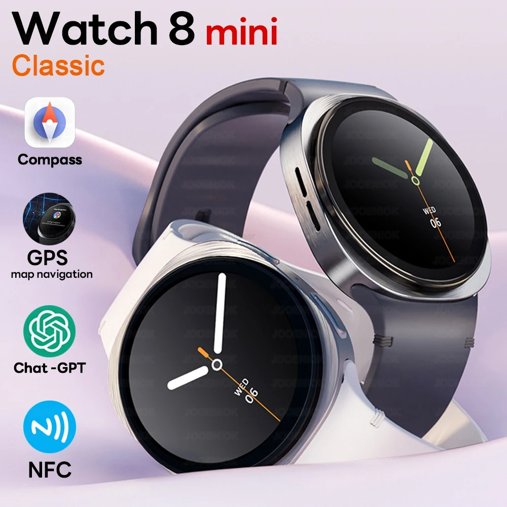 kf-S5dc794c40c1d4d1cae41e243b72dc6ccv 2025 New GPS Map Navigation Smart Watch For Men Women NFC Compass Sports Watch Bluetooth Call AMOLED HD Smartwatch 8 mini - Image 1