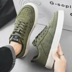 Cheap Green Man Urban Sneakers Big Size 47 48 Platform Men’s Skateboarding Shoes Harajuku Low Cut Male Skate Shoe Zapatos Hombre