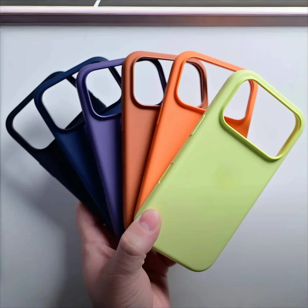 kf-S5fbed136a4cc4f4688ac004d56731dc8F NEW Original Color Liquid Silicone Phone Case For IPhone 17 Pro Max Air For Magsafe Strong Magnetic Wireles Charger Button Cover - Image 1