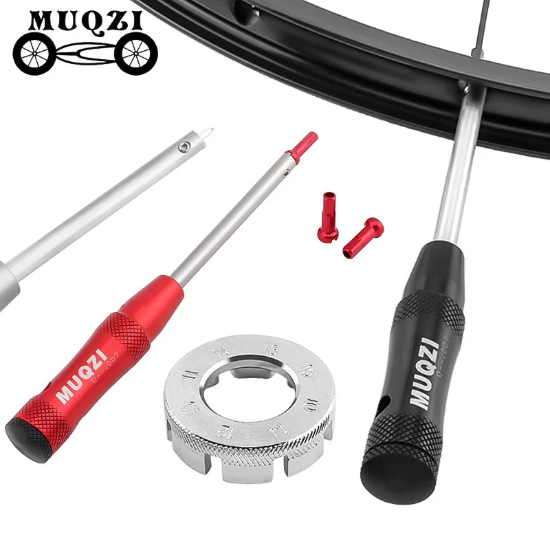 kf-S6163c2c1f40d489c83632f7d20ca530eC MUQZI Spoke Nipple Driver Tool MTB Bike Spoke Nipple Removal Installation Wrench Bicycle Spoke Nipple Insertion Tool - Image 1