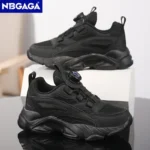 Children's Fashion Sports Shoes Breathable Student Black School Walking Shoes Anti-skid Boys& Girls Casual Running Sneaker
