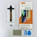 1-5Pcs One-Click Installat Dust Free Kit Set For IPhone Air 17 16/E 15 14 Plus 13 12 Pro Max Screen Protector Tempered Glass Set