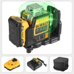 2025 DeWalt DW089LG 12 - Line 3 - Side 360° All - Around Green - Light Laser Level for Outdoor Use - Ideal for Precise