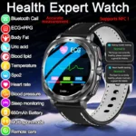 2025 Fashion New Expert level Health Smart Watch Men ECG+PPG Laser Monitor Uric Acid Blood Fat Blood Pressure NFC HD Call Watch