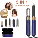 5-in-1 Hairstyling Tool is a revolutionary hair styling machine that combines the power of a hair dryer, straightener, curler,vo