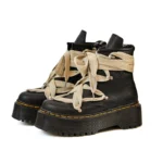 New women boots punk style women lace-up high heels 6 cm thick-soled high heels men casual shoes goth boots rock boots 35-45