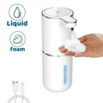 Automatic Liquid/Foma Soap Dispenser, Touchless Electric Dispenser, USB Rechargeable with Infrared Sensor for Bathroom,Kitchen