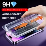 For iPhone 16e 16 15 14 13 12 11 XR XS Pro Max Plus Screen Protector Toughened Glass Phone With Install Kit Remove Magicjohn