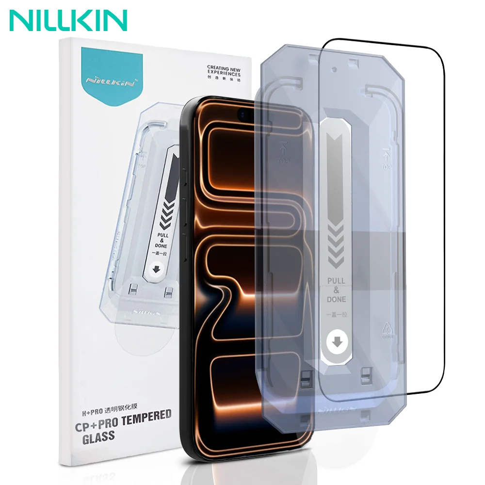 kf-S738dab0447b4497bba1088c8f08dec9bk NILLKIN For iPhone 17 Pro Max Screen Protector CP+Pro/H+Pro Clear Tempered Glass Film for iPhone 17 for iPhone 17 Air With Tool - Image 1