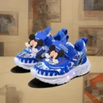 2025 New Disney Boys Led Lighted Shoes Fashion Mickey Children's Casual Sneakers Kids Luminous Shoes Sport Shoes Lighted Shoes