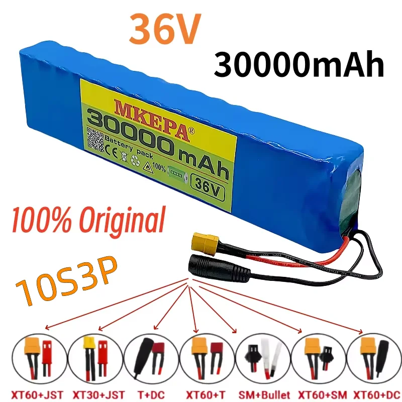 kf-S785874bb19e84b198933ec44a3b06fcf1 10S3P 36V 30000mAh 100% Brand New Lithium-Ion Rechargeable Battery Suitable for Electric Products Such as Scooters Battery - Image 1