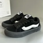 2025 New Men's Bla Panda oes High Street American Sle Student Spor Trendy Flats Wear Resistant round Toe Flat Heel