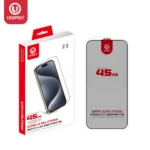 UNIPRO Ultra Strong Tempered Glass Privacy Screen Protector Strength 45KG Guard Film For iPhone 16 Pro Max 15 Plus 14 13 12 11