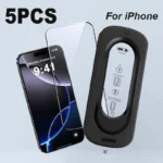 5Pcs Screen Protector for iPhone 16 15 14 Pro Max HD Tempered Glass Protective Film Protection for iP13 Installation Full Cover